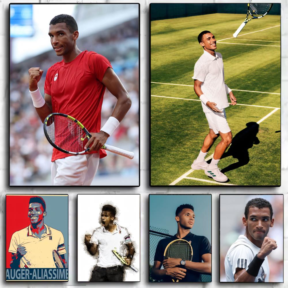 Badminton Quotes - Félix Auger-Aliassime 테니스 프로디지 포스터 벽
