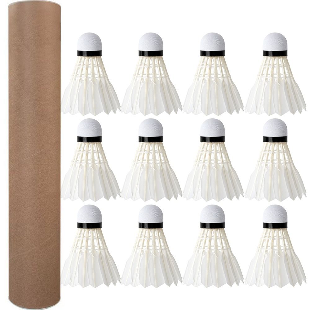 Badminton Bwf - 3/6/12Pcs 새로운 흰색 배드민턴 셔틀콕 내구성