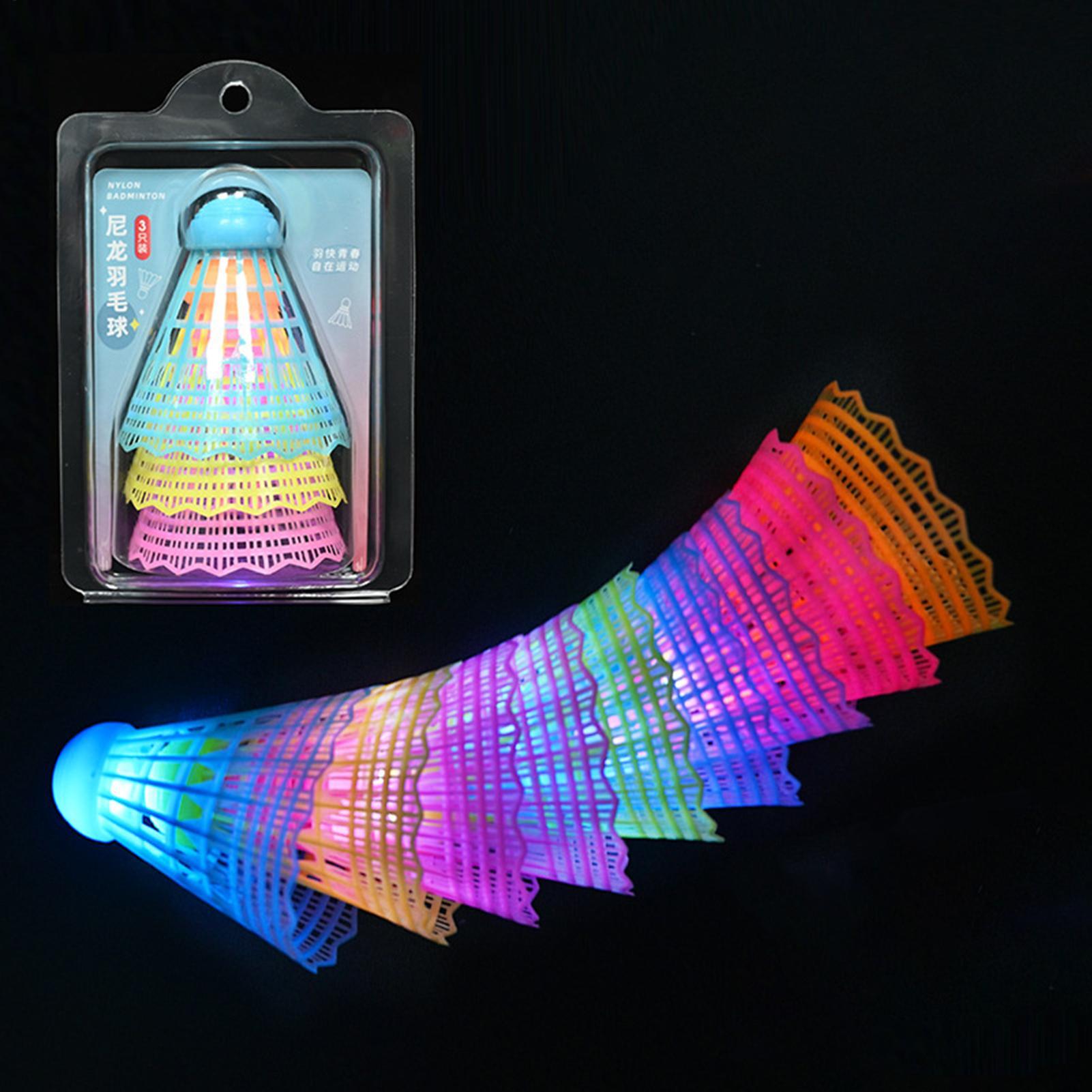Badminton Bwf - 3pcs LED 배드민턴 셔틀콕 다채로운 조명