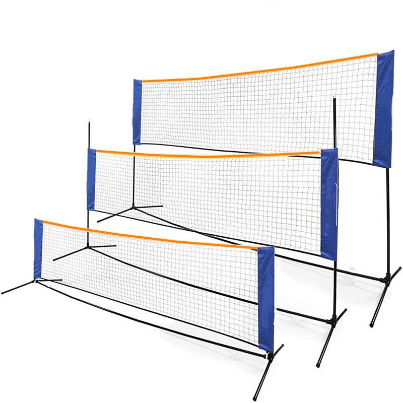 Badminton Rebound Trainer - 휴대용 높이 조절 가능한 접이식 배드민턴