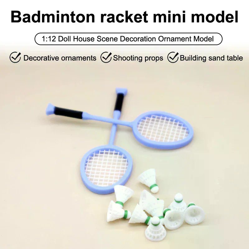 Badminton House - 1/12 인형 집 미니어처 시뮬레이션 미니
