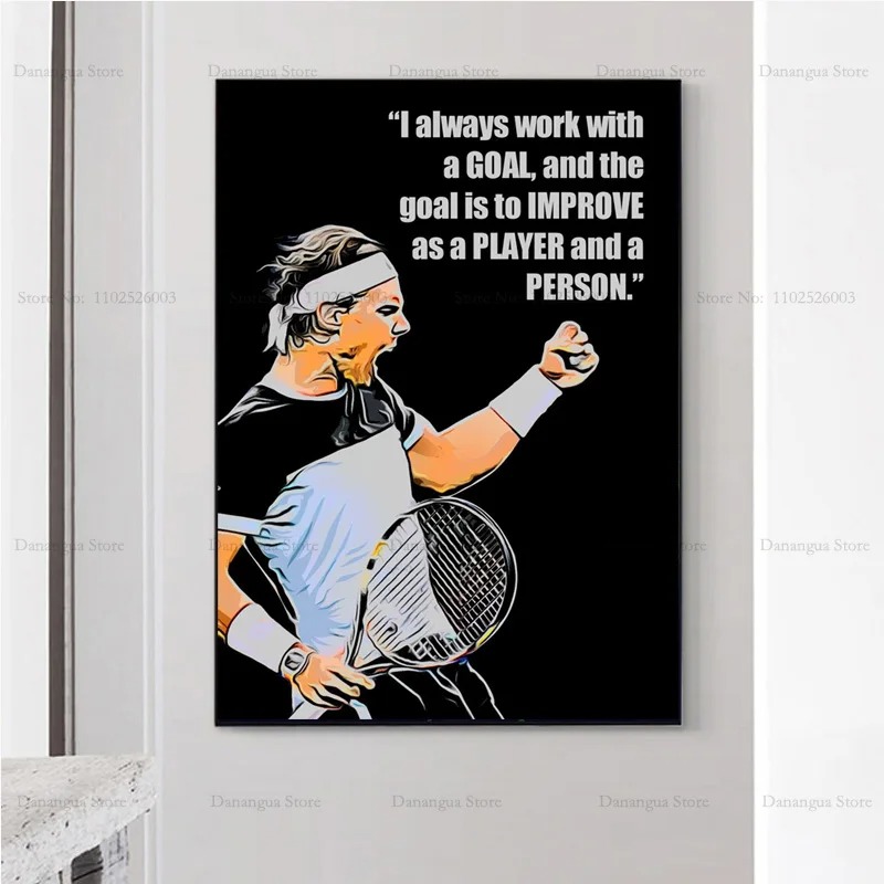 Rafaels 새로운 따옴표 Nadals 테니스 선수  - Badminton Quotes 리뷰 및 가격