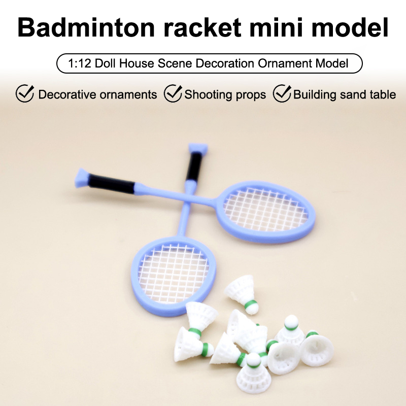 인형의 집 스포츠 장면 장식 인형의 집 역할 놀이 장난 - Badminton House 리뷰 및 가격