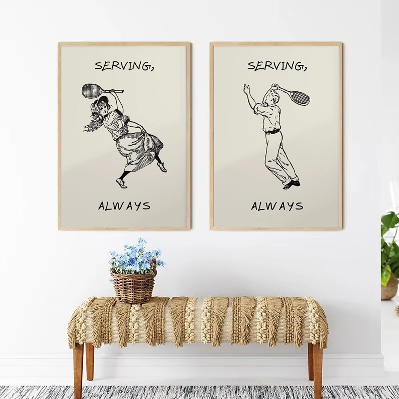 패션 테니스 등산 스포츠 아트 벽 아트 테니스 골프 등 - Badminton Quotes 리뷰 및 가격