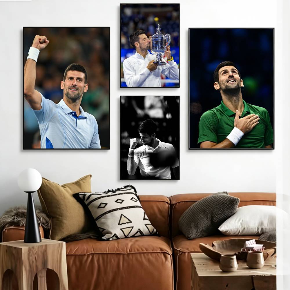 N-Novak 테니스 전설 D-Djokovic 포스터  - Badminton Quotes 리뷰 및 가격